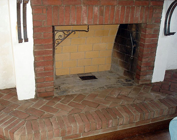 Glen-Gery Brick Fireplace