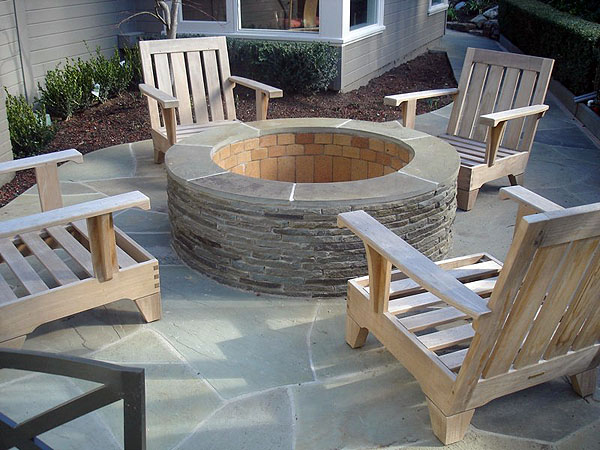 Bluestone Firepit and Patio, Tiburon, Marin County, CA